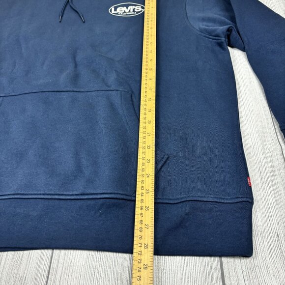 Levis Mens Navy Blue -XL Relaxed Fit Hoodie Cotton/Polyester - Picture 4 of 10